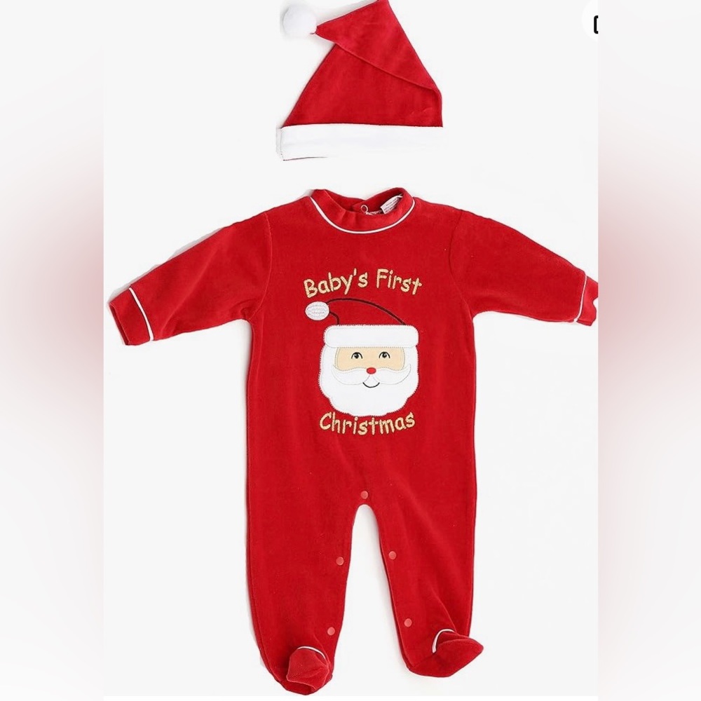 My first Christmas outfit 0-3M baby girl NWT
